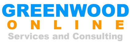GREENWOOD ONLINE – Services and Consulting – Web site design, construction, maintenance and marketing services Logo
